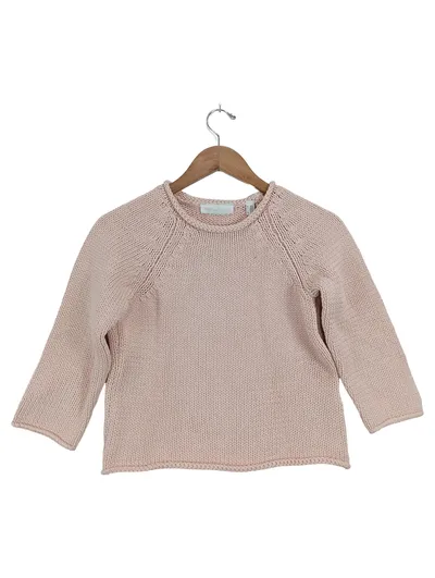 Tchibo Damen Strickpullover Gr. 36/38 Rosa Basic Baumwolle