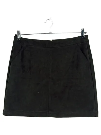 VERO MODA Damen Minirock Schwarz Gr. L 42 Reißverschluss Basic