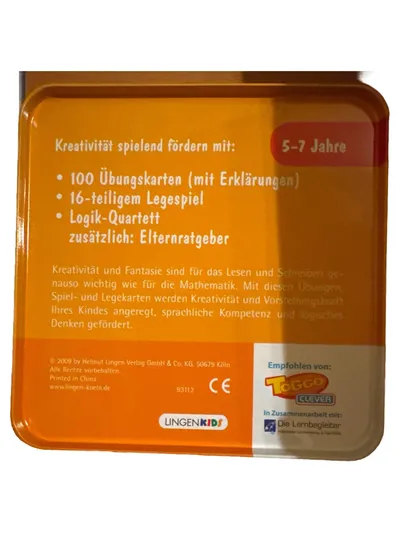 TOGGO Kreativität Übungen Denkspiele Lernspiel Kinder 5-7 Jahre