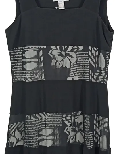 Joseph Ribkoff Damen Etuikleid Gr. 40 L Schwarz Elegant Florales Muster