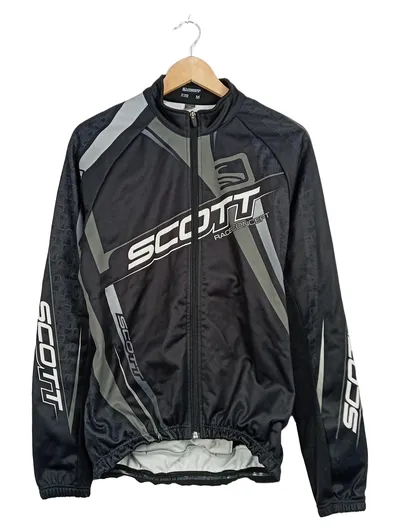 Scott Race Concept Radjacke Herren Gr. M Schwarz Grau Fahrradjacke
