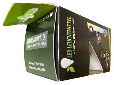 OLYMPIA LED Leuchtmittel 5W GU10 400 Lumen Silber Lampe 220-240V