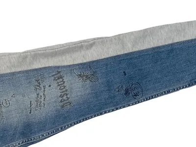 Desigual Herren Jogginghose Jeans-Look Print Mehrfarbig Gr. 28