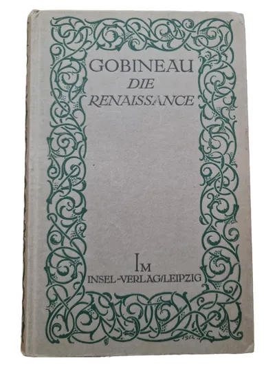 Gobineau Die Renaissance Taschenbuch Insel-Verlag Deutsch Antiquarisches Buch
