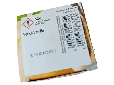 Heart & Home French Vanilla Duftkerze Wachs Beige 5cm