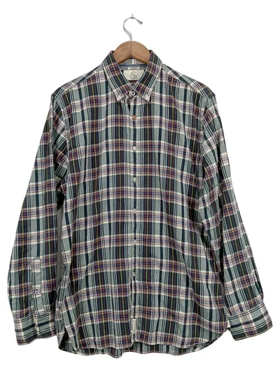 COLOURS & SONS Business Hemd Herren L Mehrfarbig Kariert Baumwolle Casual