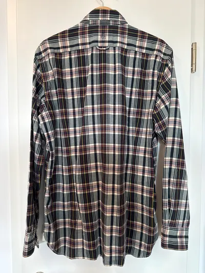 COLOURS & SONS Business Hemd Herren L Mehrfarbig Kariert Baumwolle Casual