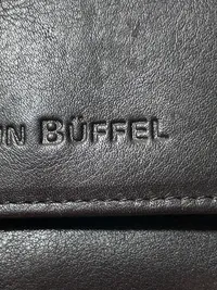 Braun Büffel Damen Geldbörse Leder Schwarz Charmant Vogelmotiv Portemonnaie 5
