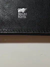 Braun Büffel Damen Geldbörse Leder Schwarz Charmant Vogelmotiv Portemonnaie 6