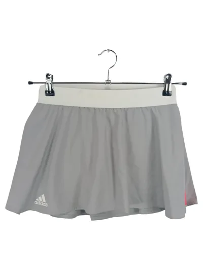 Adidas Damen Sportrock Tennis Skirt Gr. S/36 Grau Weiß