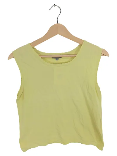 MARC AUREL Damen Top Shirt Gr. 40 Gelb Casual Ärmellos