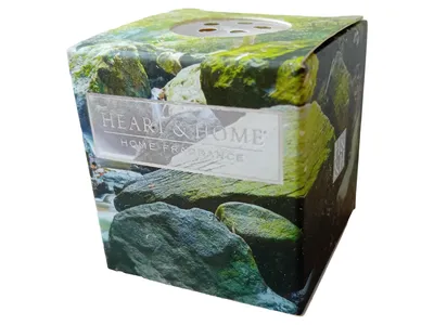 Heart & Home River Rock Raumduft Wachs Natur Quadratisch Mehrfarbig 5cm