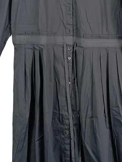 Gran Sasso Damen Freizeitkleid Gr. 44 Grau Modern Baumwolle Midikleid