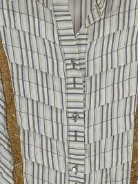 Dismero Damen Bluse gestreift Rüschen 3/4 Arm Mehrfarbig XL 3
