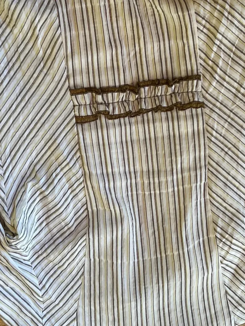 Dismero Damen Bluse gestreift Rüschen 3/4 Arm Mehrfarbig XL 7
