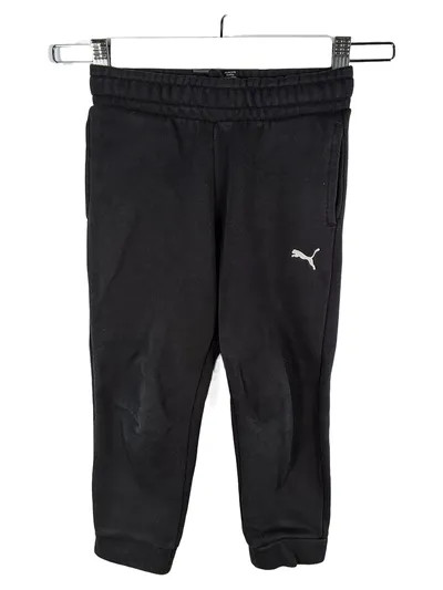 PUMA Jogginghose Kinder Gr. 110 Schwarz Sporthose Trainingshose