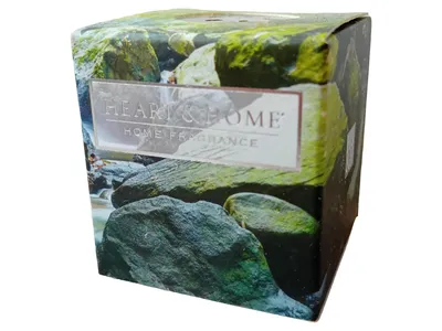 Heart & Home River Rock Duftkerze Wachs Naturbezogen Mehrfarbig 5cm