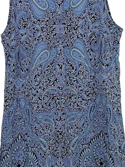 Indiska Damen Freizeitkleid XS Bohemian Paisley Mehrfarbig Viskose