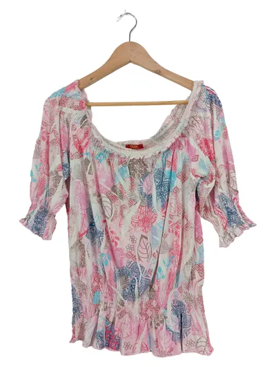 Buffalo London Damen Bluse Gr. 36x38 Mehrfarbig Casual Florales Muster