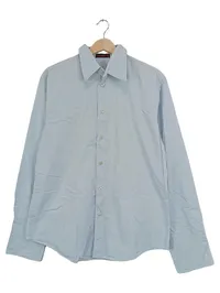 Broadway Business Hemd Herren Gr. L Blau Baumwolle Langarm 1