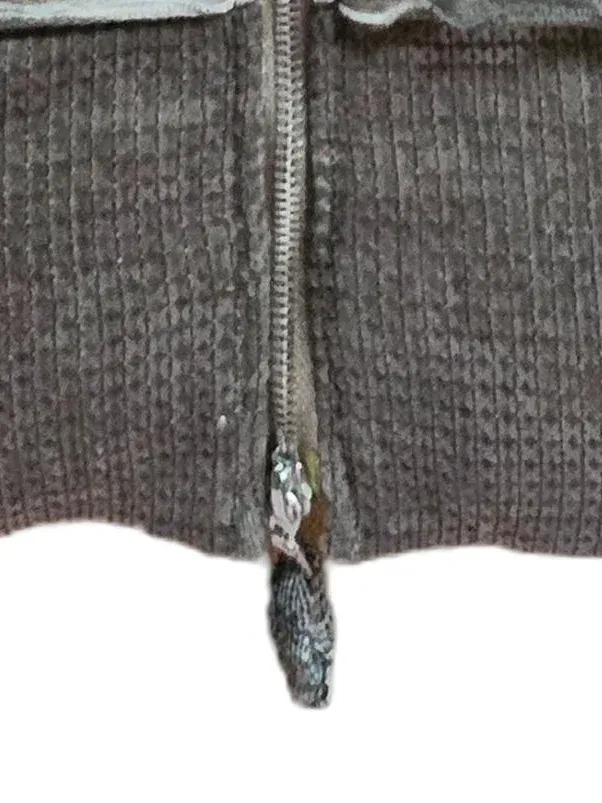 Elisa Cavaletti Fellweste Damen Bohemian Grau Gr. 38 M Baumwolle 4