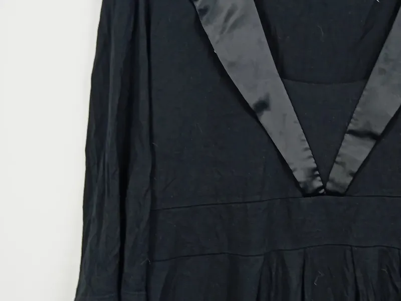 BONPRIX COLLECTION Damen Bluse Elegant Schwarz Gr. 40/L 3/4-Arm Viskose 6