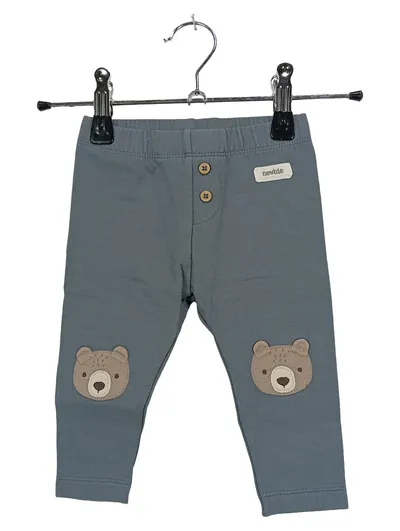 Newbie Baby Jogginghose Gr. 68 Blau mit Bären Applikation Kinder Hose