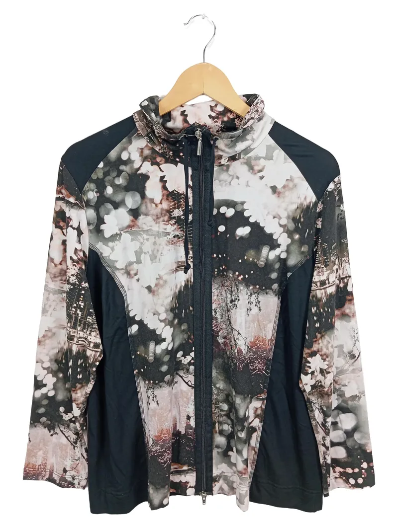 Eugen Klein Damen Leichte Jacke Gr. 48 Mehrfarbig Modern Grafisch 1