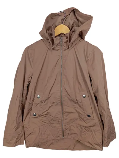Finn Flare Damen Leichte Jacke Gr. 36/S Beige Kapuze Reißverschluss