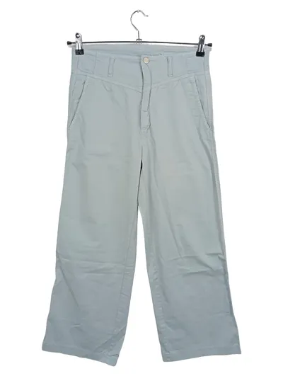 CAMBIO Stoffhose Damen Gr. 38 Blau Casual Baumwolle