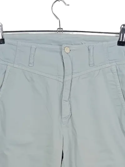 CAMBIO Stoffhose Damen Gr. 38 Blau Casual Baumwolle