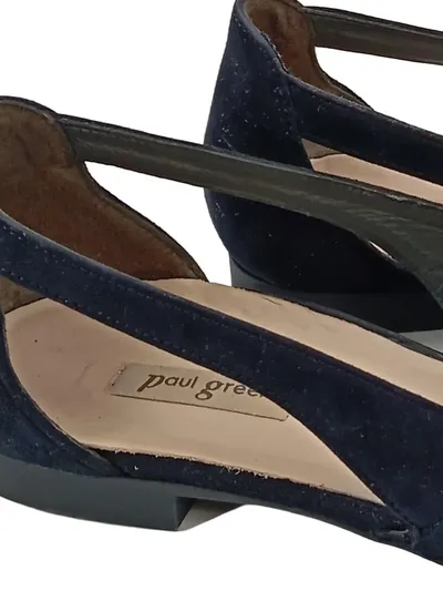 Paul Green Damen Ballerinas Gr. 37 Blau Elegant Wildleder