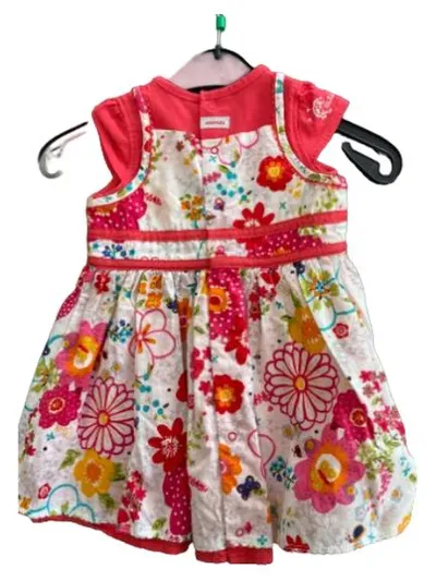 Catimini Mädchen Sommerkleid Blumenmuster Gr. 9 Monate Mehrfarbig