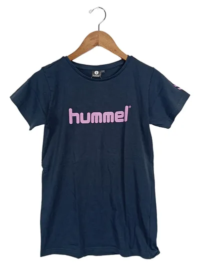 Hummel T-Shirt Kinder Gr. 164 Blau Sportlich Logo-Print