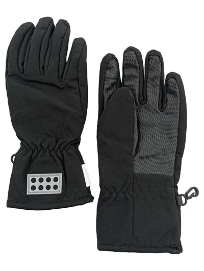LEGO Wear Kinder Skihandschuhe Schwarz Gr. 6.5 Sportlich Outdoor Herbst Winter