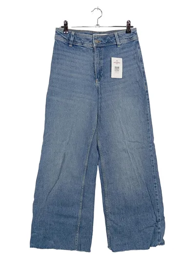 Mango MNG Damen Mom Jeans Gr. 36/S Blau Casual Wide Leg