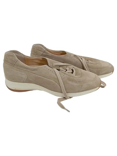 Paul Green Damen Sneaker Low Beige Gr. 40, 5 Wildleder Casual