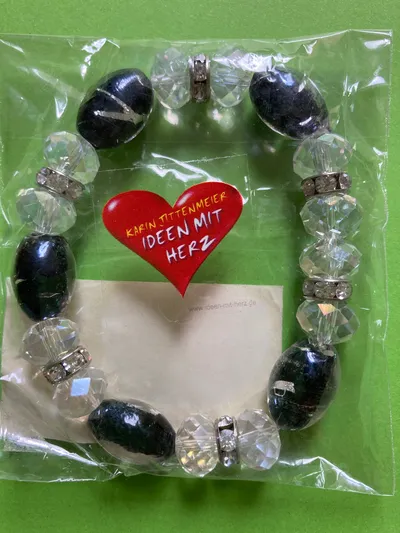 ideen mit herz Damen Armband Perlen Mehrfarbig Elegant Schmuck