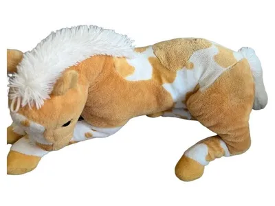 Landahl & Baumann Giraffe Kuscheltier liegend Natur 46 cm beige