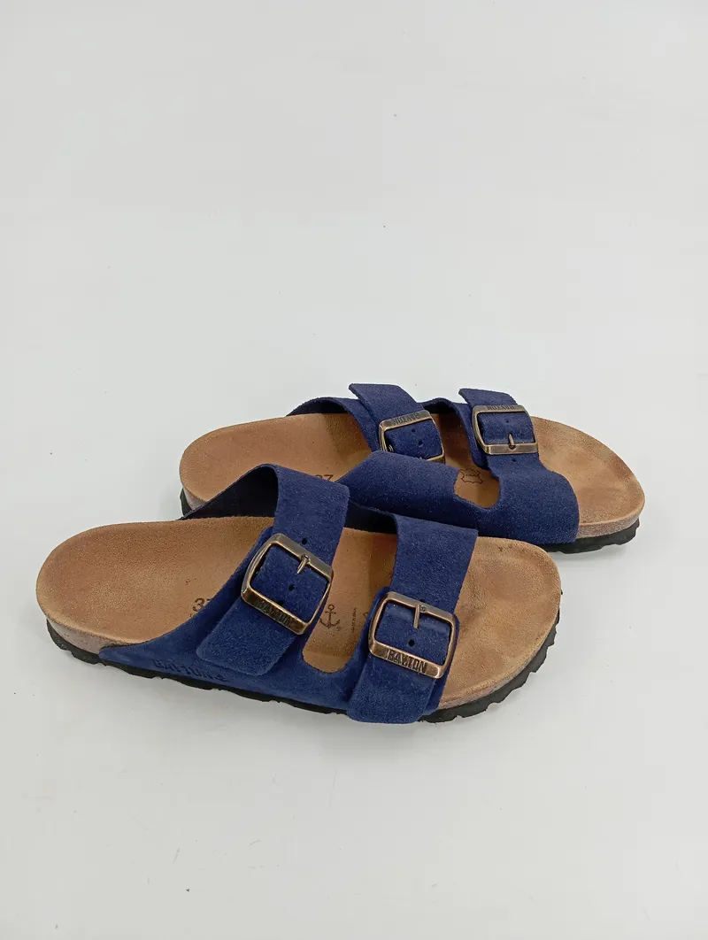 Bayton Sandalen Damen Gr. 37 Blau Casual Pantoletten Sommerschuhe 2