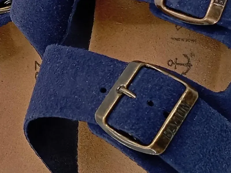 Bayton Sandalen Damen Gr. 37 Blau Casual Pantoletten Sommerschuhe 4