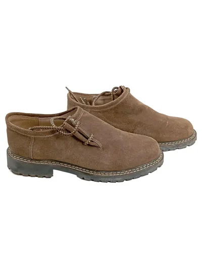 Edelweiss Herren Schnürschuhe 43 Braun Casual Wildleder Optik
