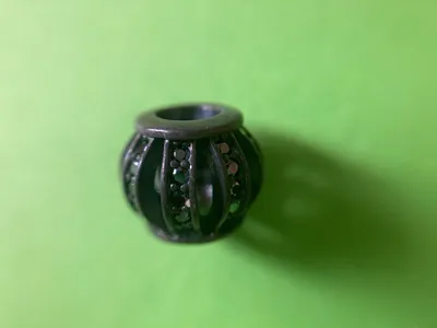 Maison d'Argent Damen Charm Anhänger Schwarz Elegant Zirkonia