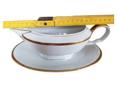 Bavaria Sauciere Soßenkännchen Untertasse Porzellan Weiß Klassisch 500ml