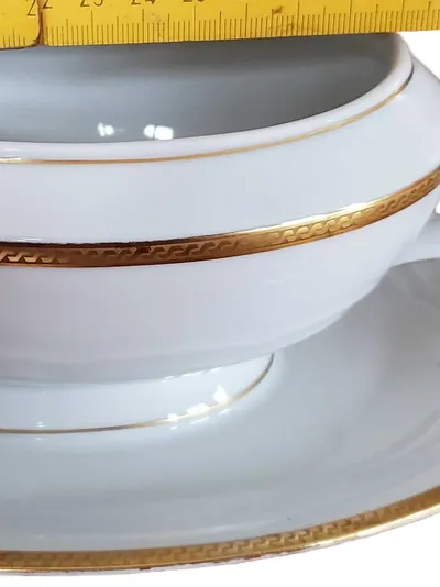 Bavaria Sauciere Soßenkännchen Untertasse Porzellan Weiß Klassisch 500ml