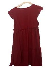 EMERY ROSE Damen Freizeitkleid Rot Rüschen Gr. S/36 Sommerkleid 3