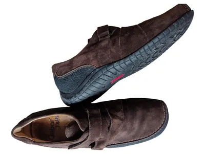Gabor Damen Mokassins Slipper Gr. 41 Braun Casual Klettverschluss