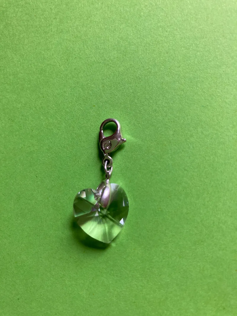 Swarovski Halskette Anhänger Herz Grün Damen Elegant Kristall 5