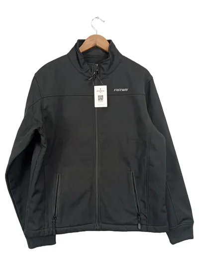 Fastway Herren Trainingsjacke Schwarz Gr. 50/52 L Sport Freizeit Polyester