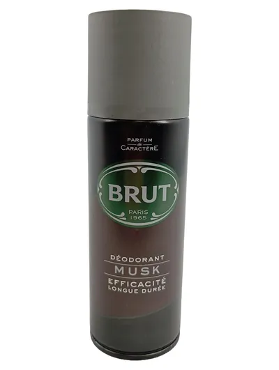 Brut Musk Deodorant Spray Herren 200ml Efficacité Longue Durée